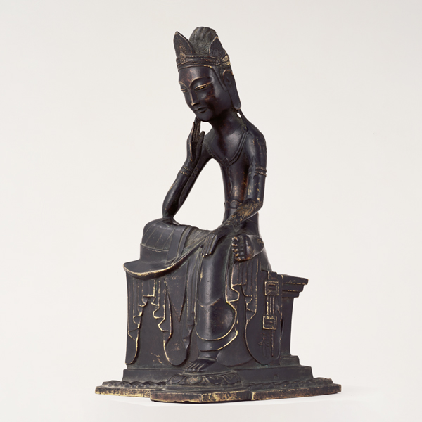 Image of "Seated Bodhisattva with One Leg Pendent, Asuka period, 606 or 666 (Important Cultural Property)"