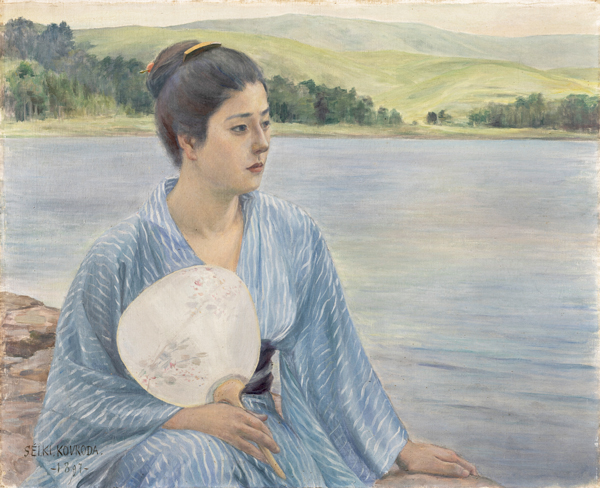 Image of "Lakeside, By Kuroda Seiki, 1897 (Important Cultural Property)"