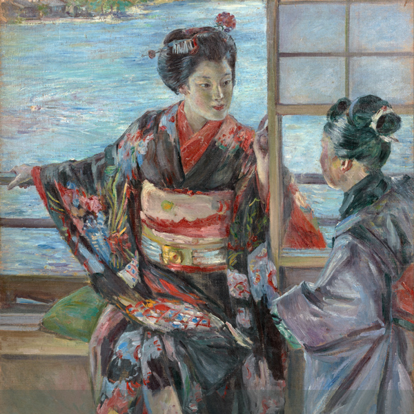 Image of "重要文化财　舞妓（局部）黑田清辉　明治时代 1893年"