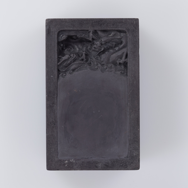 Image of "Inkstone with Clouds and Dragons, China, Ming–Qing dynasty, 17th century (Gift of Mr. Nishibayashi Shōichi)"