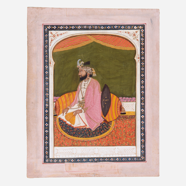 Image of "재상 디안 싱 좌상　시크파, 인도　19세기 중반"