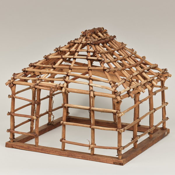 Image of "Model of a House, Hokkaido Ainu, 19th century (Transferred from the Bureau for the Vienna World Exposition)"