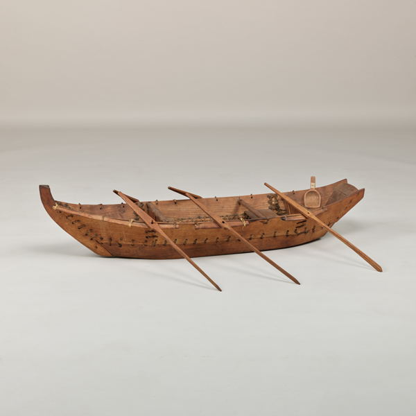 Image of "Boat (Model), Hokkaido Ainu,19th century (Gift of the Hokkaido Project Management Bureau, Ministry of Agriculture and Commerce)"