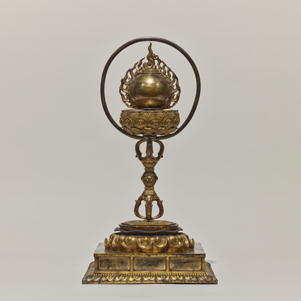 Image of "Buddhist Reliquary with a Flaming Jewel, Kamakura period, 13th–14th century (Important Cultural Property)"