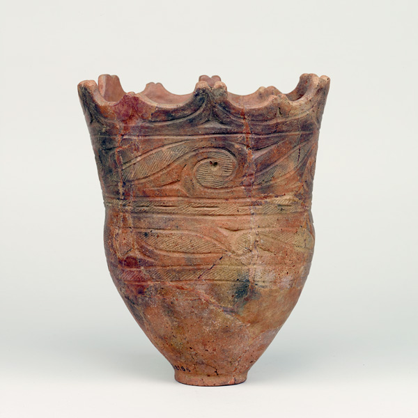Image of "Deep Vessel, Found at the Azusawa Shell Mound, Tokyo, Jōmon period, 1000–400 BC (Gift of Mr. Goto Shuichi)"