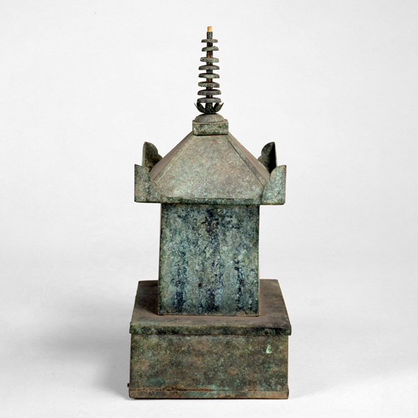 Image of "Pagoda-Shaped Cinerary Urn, Found in Ojiya City, Niigata, Kamakura period, 1328"