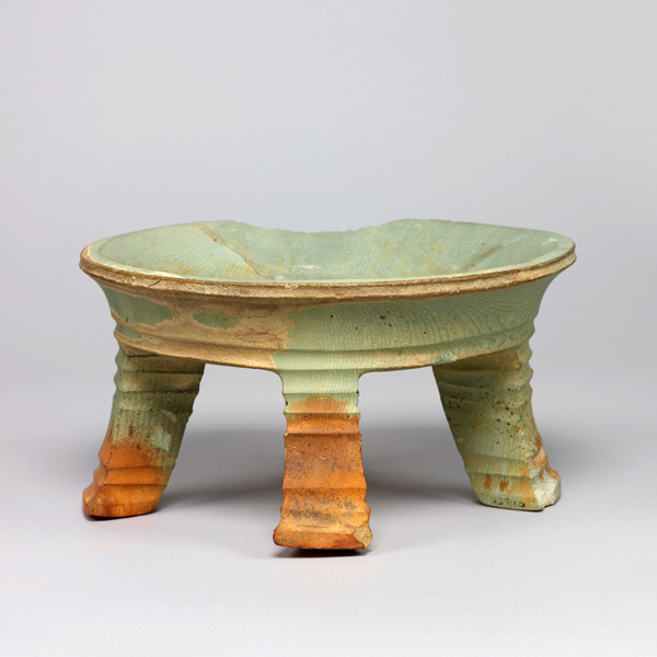 Image of "Four-Legged Ritual Dish, Found at the Tsuruyama Maruyama Tumulus, Okayama, Kofun period, 4th–5th century"