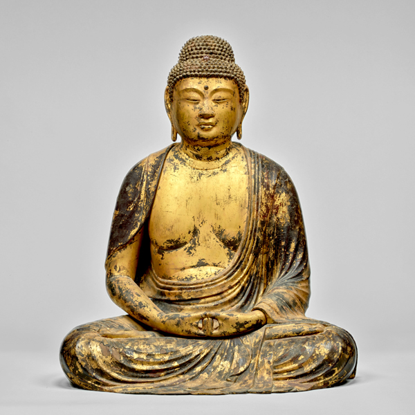 Image of "The Buddha AmidaHeian period, 12th century; lent by the Kondō-in of Chūson-ji Temple, Iwate Prefecture (National Treasure)"