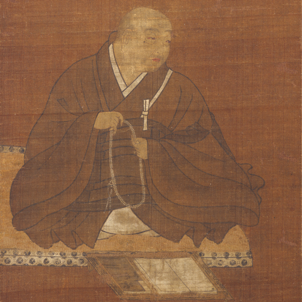『法然上人像（隆信御影）（部分）鎌倉時代・14世紀　京都・知恩院蔵』の画像