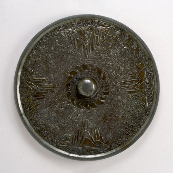 Image of "Mirror with Sea and Islands, Nara period, 8th century (National Treasure) (N-74)"