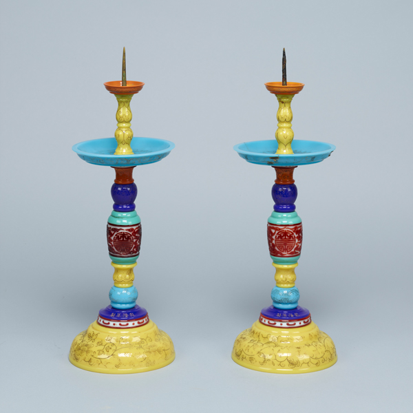 Image of "Candlesticks, China, Qing dynasty, Qianlong era (1736–95)"