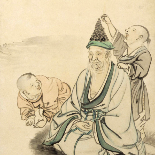 Image of "群仙图屏风 （局部）横山华山　江户时代 19世纪"