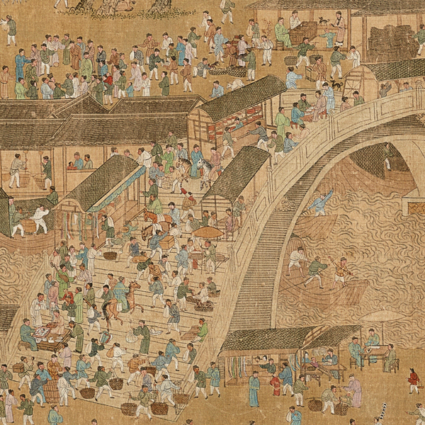 Image of "Riverside Scenes During the Qingming Festival (detail)Signed by Zhang Zeduan (1085–1145), China, Ming dynasty, 17th century"