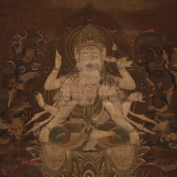 Image of "The Bodhisattva Juntei Kannon (detail), Heian period, 12th century (Important Cultural Property, Gift of Mr. Tanaka Shinbi)"