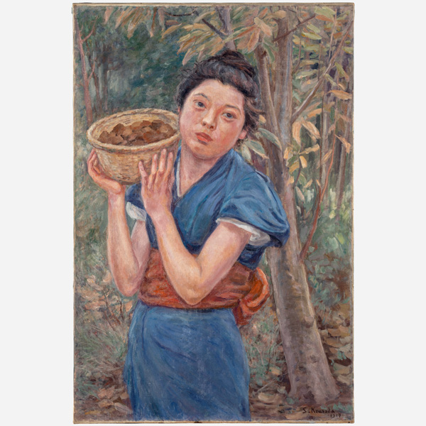 Image of "밤 줍기　구로다 세이키　다이쇼시대 1917년"