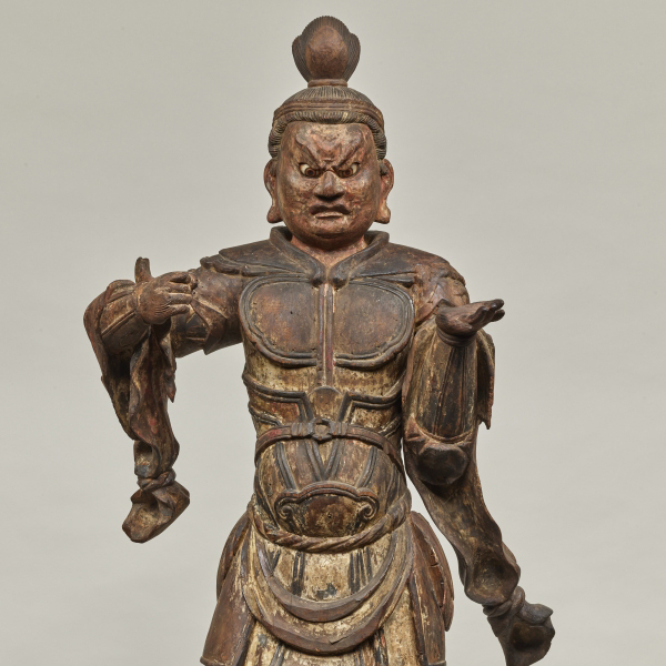 『毘沙門天立像 (部分)慶算作　鎌倉時代・文永8年(1271)』の画像