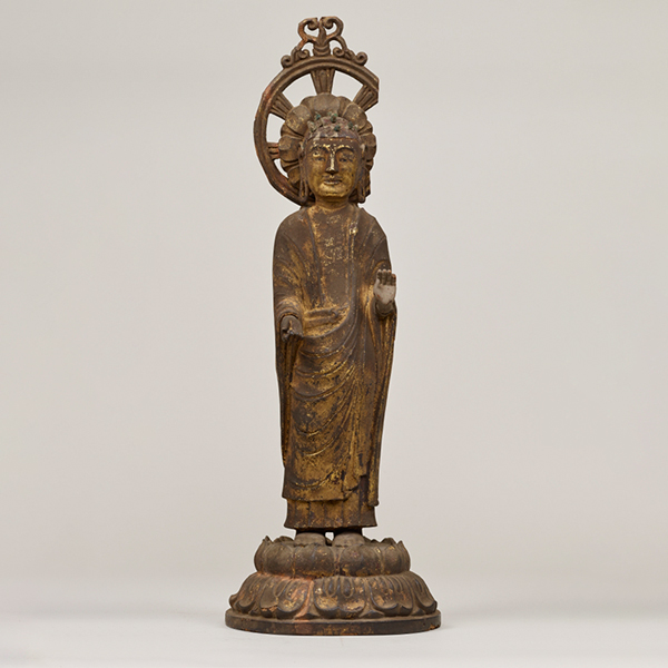 Image of "중요문화재　여래 입상호류지 헌납 보물　아스카시대 7세기"