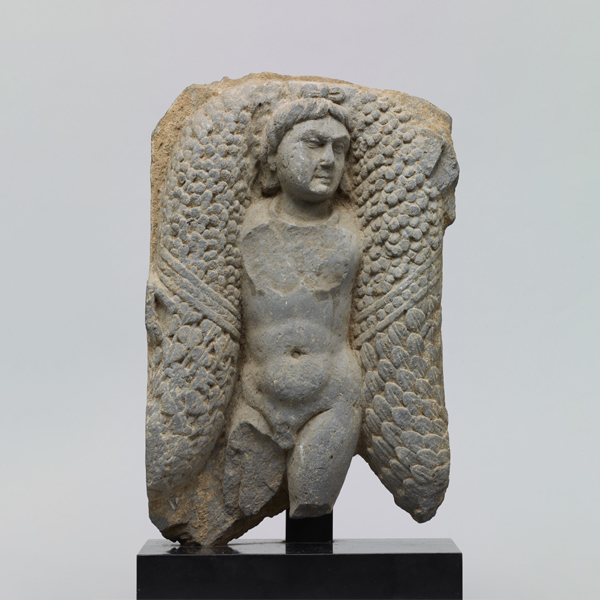 Image of "Angel with a GarlandMardan District, Pakistan　Kushan dynasty, 2nd–3rd century　Gift of Mr. Katō Hiroshi, TC-582-1"