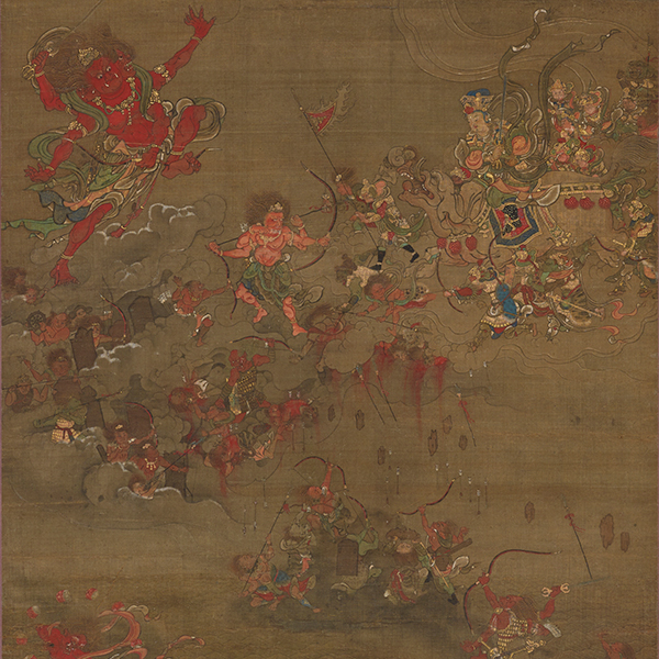 Image of "국보　육도 (아수라도)（부분）가마쿠라시대 13세기　시가 쇼주라이코지 소장"