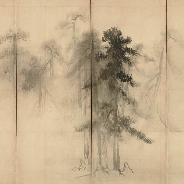 Image of "국보　송림도 병풍(부분)하세가와 도하쿠　아즈치모모야마시대 16세기"