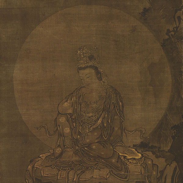 Image of "중요문화재　여의륜관음（부분）료젠　난보쿠초시대 14세기　야마모토 다쓰로 기증"