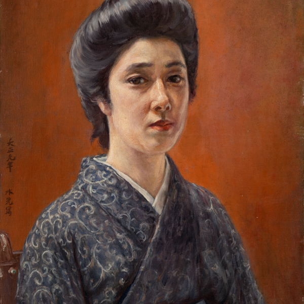『婦人肖像（部分）黒田清輝筆　大正元年(1912)』の画像