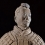 Pottery figure of kneeling archer
