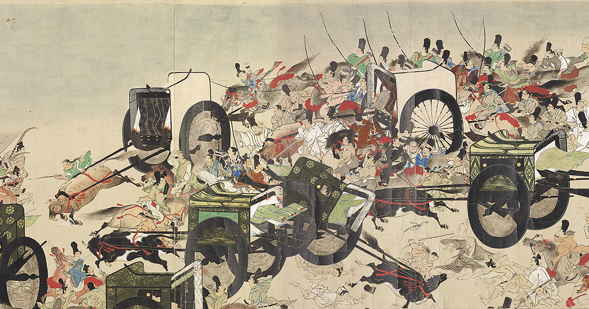 昔の牛車の車輪です。 昔の牛車の車輪です。